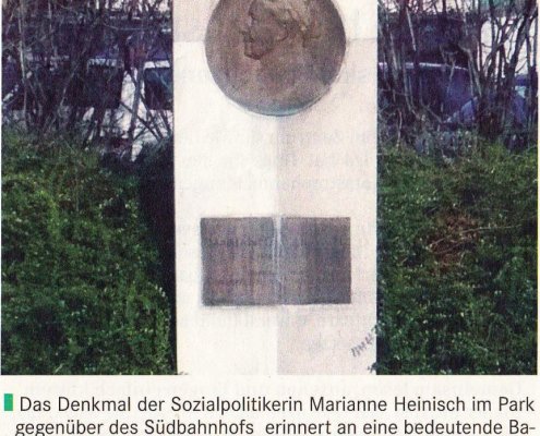 Marianne Heinisch Denkmal in Baden bei Wien